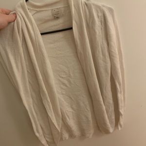 White cardigan